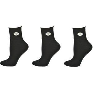 Classic Ribbed Single Cuff Pima Cotton 3 Pr Socks